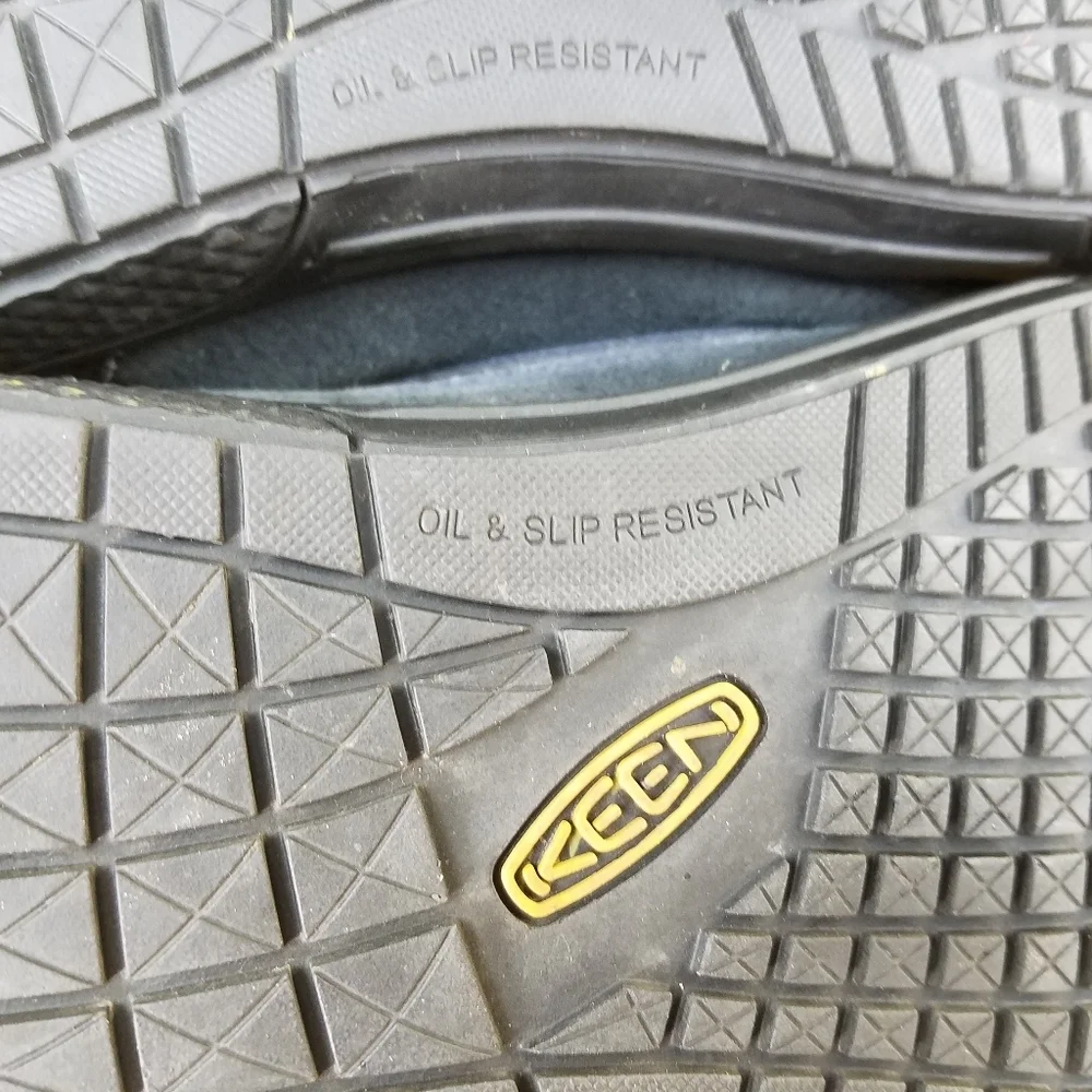 KEEN 1012857D DESTIN Men's 11.5 US Slip On Black Leather Loafers EH Work Shoes